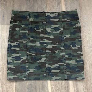 Free People Camo Skirt